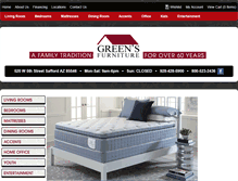 Tablet Screenshot of greensfurniture.net